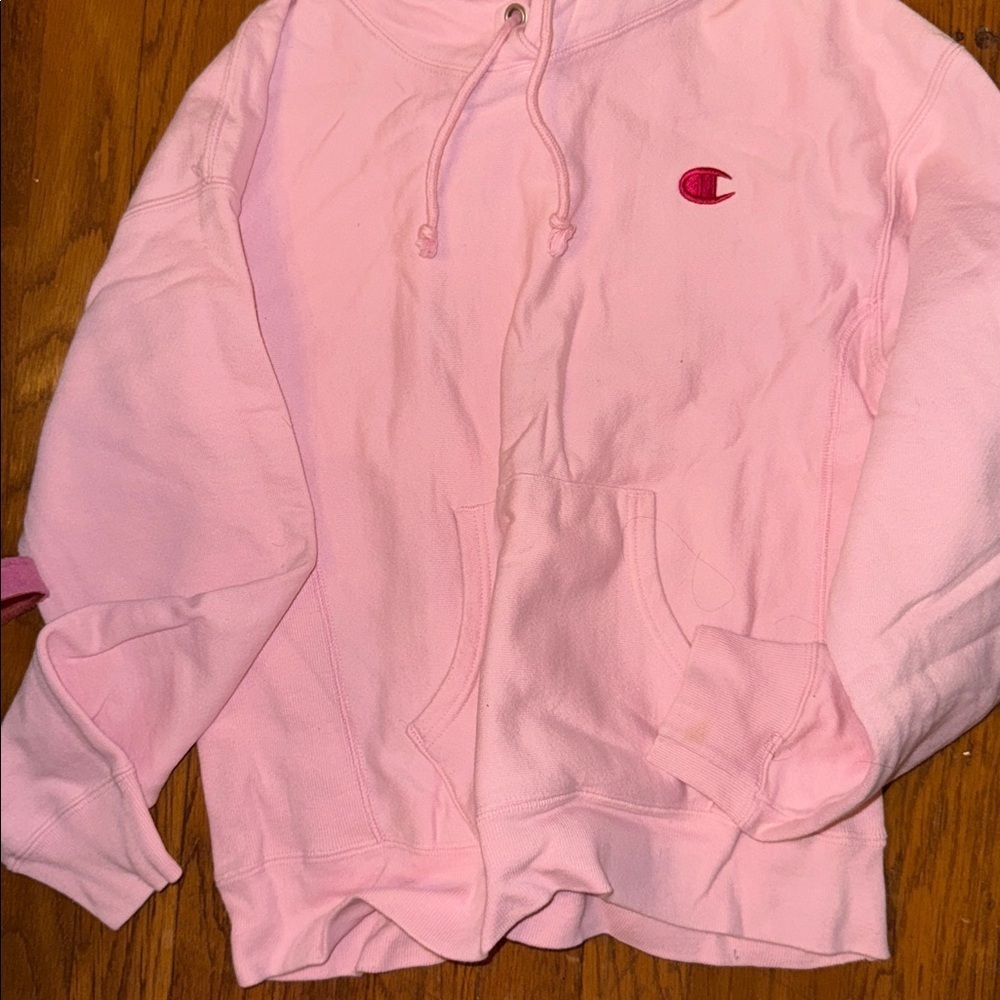 Champion Light Pink Hot pink Pullover Hoodie breast cancer knc beauty